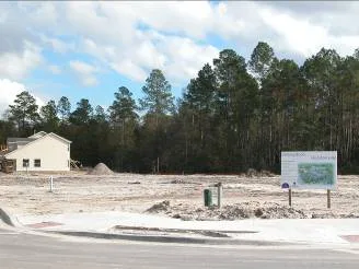 Cleared land for a new development